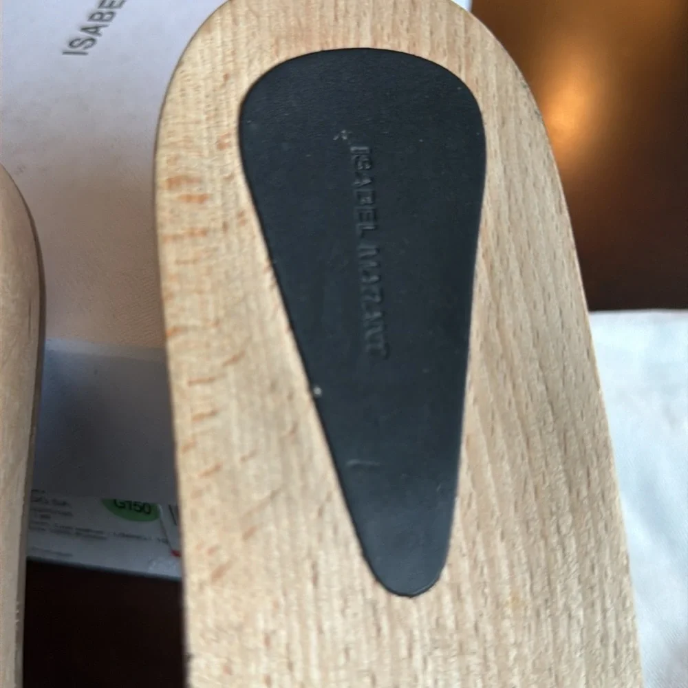 Isabel Marant Jaso Black Leather Women's Sandals size 40 - Picture 4 of 5